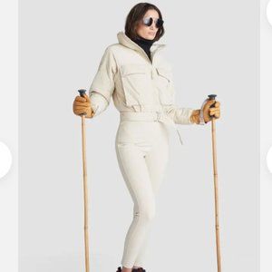 NWT CORDOVA Telluride Ski Suit Snowboarding Ecru Beige S